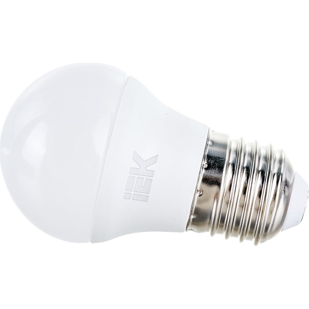 Лампа IEK LED G45 шар 7Вт 230В 4000К E27 3шт/упак LLE-G45-07-230-40-E27 .
