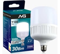 Светодиодная лампа AVG LED T100 30W E27 6500K T100 30W 6K