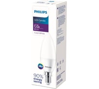 Светодиодная лампа Philips E14 6W - 60W нейтральный белый свет Essential 929002273737