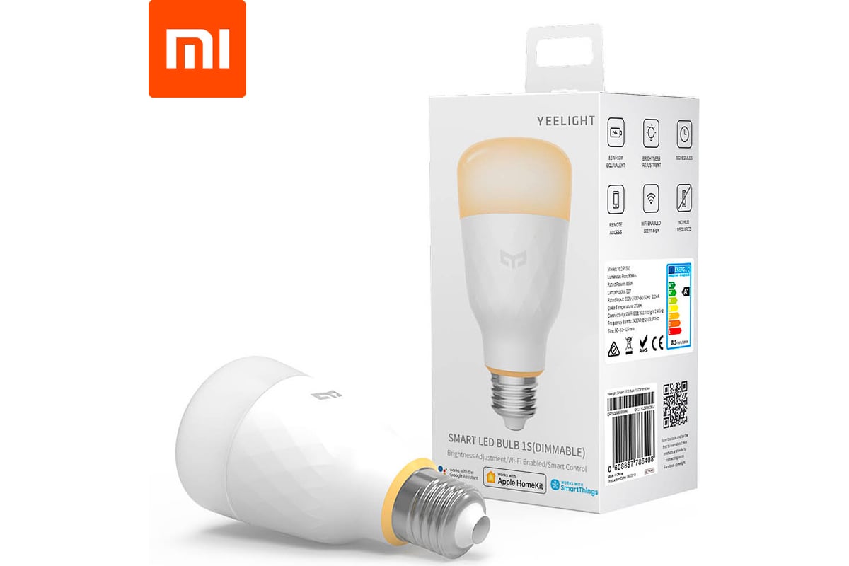 Лампочка Yeelight Xiaomi Smart Led Bulb 1S E27WHITE YLDP15YL - выгодная  цена, отзывы, характеристики, фото - купить в Москве и РФ