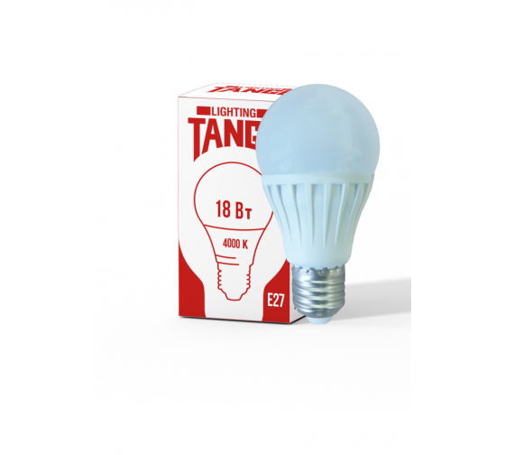 Светодиодная лампа TANGO 18W E27 A60 4000K 220V LED А60-18W-E27-W ЛОН 1003932 1