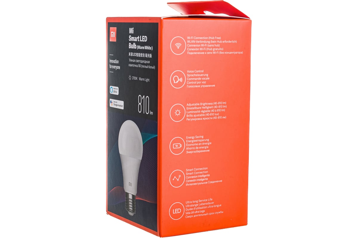 Умная лампочка XIAOMI Mi Smart LED Bulb Warm White GPX4026GL