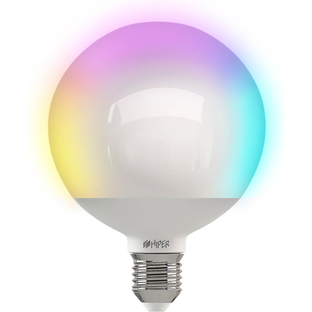 Умная LED лампочка HIPER Smart LED bulb IoT LED R2 RGB Wi-Fi/ Е27 ...