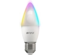 Умная LED лампочка HIPER Smart LED bulb IoT LED A2 RGB Wi-Fi/ Е27/ Candle C37 IOT LED A2 RGB