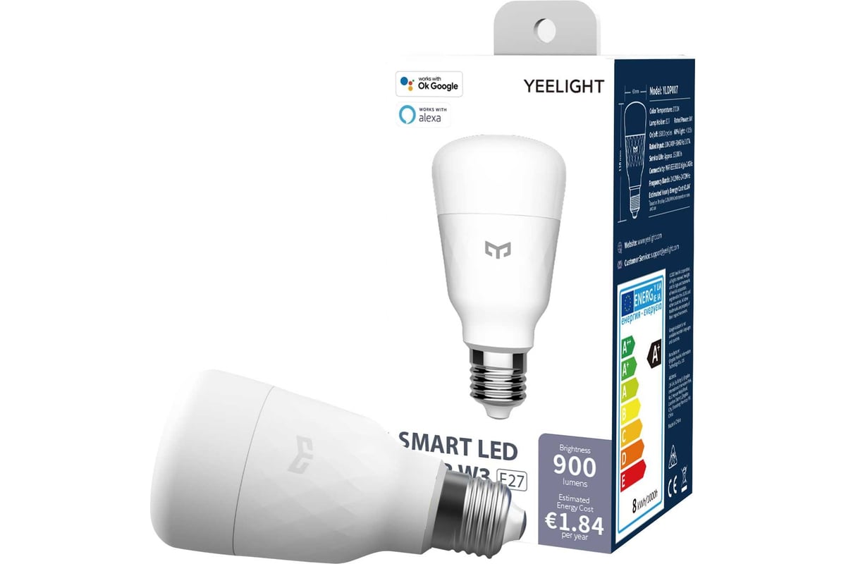 Умная LED-лампочка YEELIGHT Smart LED Bulb W3White YLDP007