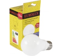 Светодиодная лампа Eurolux LL-E-A60-15W-230-6K-E27 груша, 15Вт, холодный, Е27 76/2/74