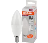 Светодиодная лампа OSRAM LED Value, B, E14, 800Лм, 10Вт, замена 75Вт, 6500К, холодный белый свет 4058075579262