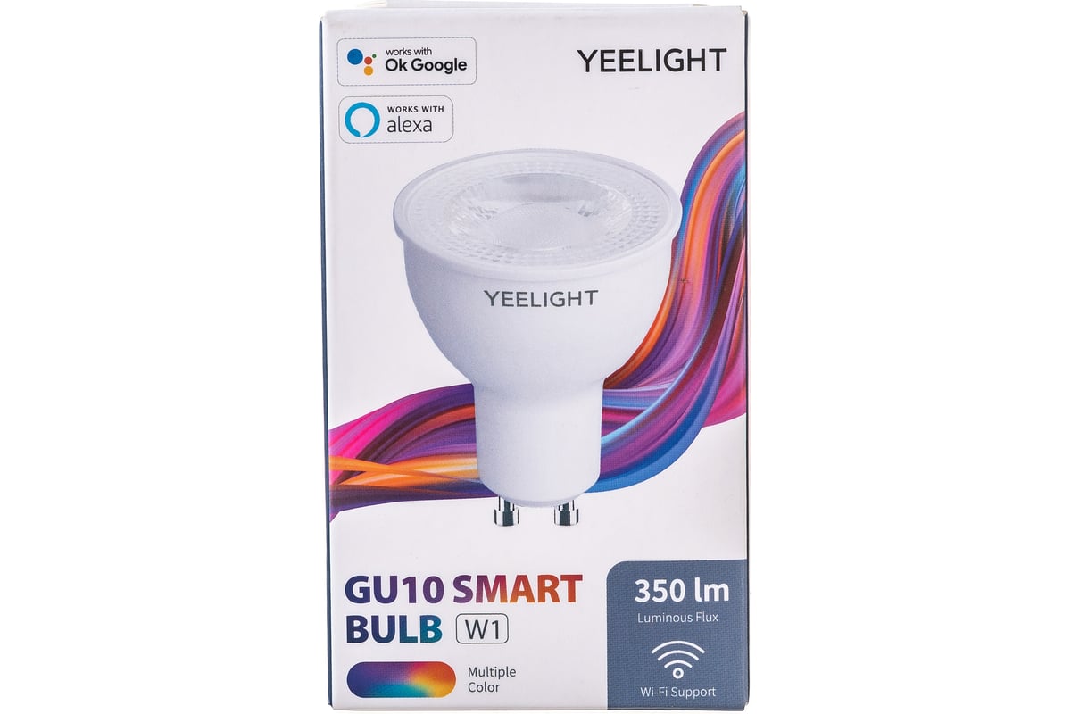 Умная лампочка YEELIGHT GU10 Smart bulb Multicolor YLDP004-A - выгодная  цена, отзывы, характеристики, фото - купить в Москве и РФ