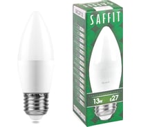 Светодиодная лампа SAFFIT SBC3713, C37 свеча, 13W 230V E27 4000К, 1070Lm 55167 18840402