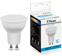 Светодиодная рефлекторная лампа FERON LB-760, MR16 11W 230V GU10 6400К, 950Lm 38142 18840546