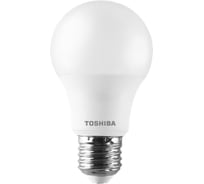 Светодиодная лампа TOSHIBA LED A60 груша 5,5W аналог 40Вт/470Лм теплый свет 3000K цоколь стандартный Е27 драйвер IC 00101315948A