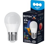 Светодиодная лампа ФОТОН LED P45-C 8W E27 4000K, серия Х 24013