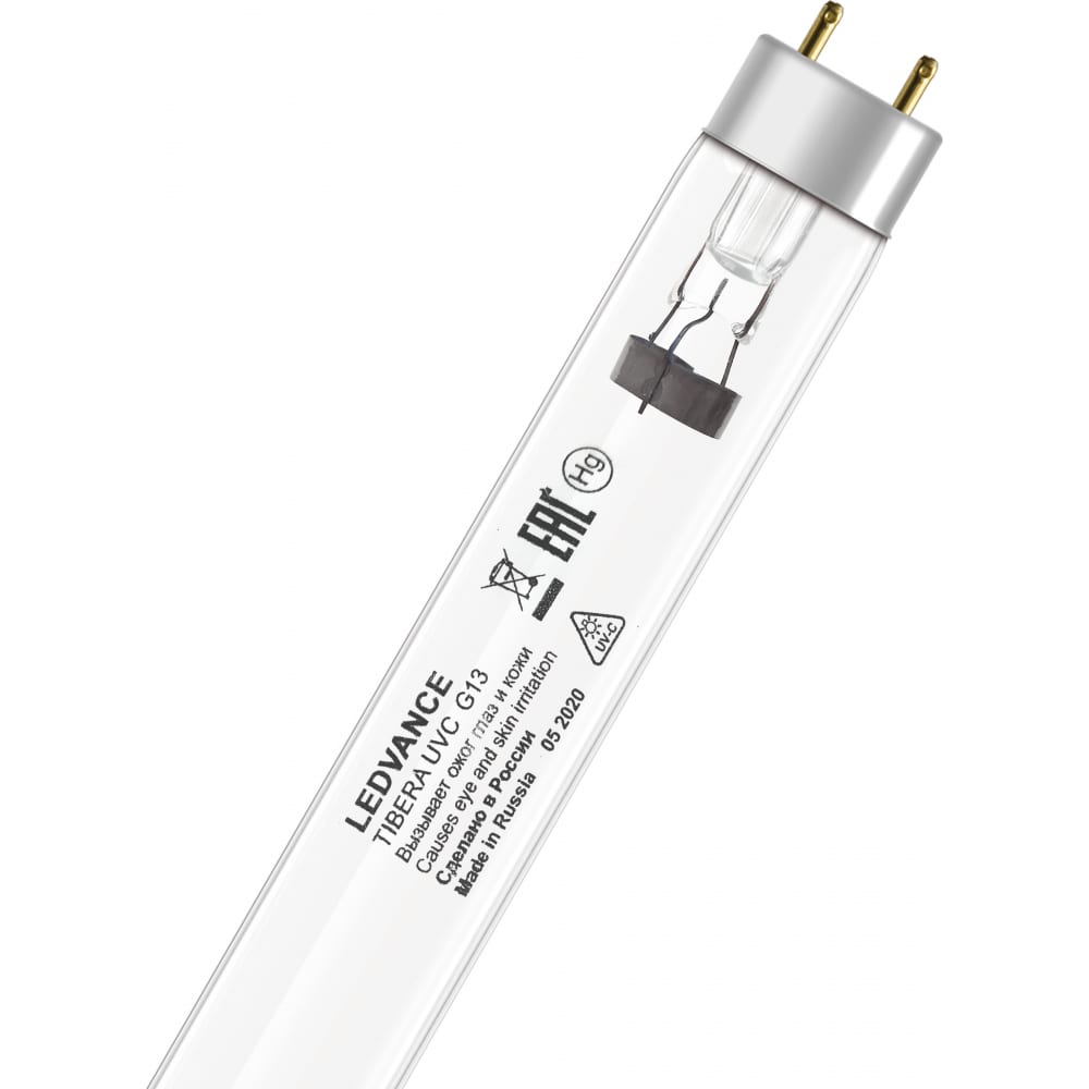 Безозоновая ультрафиолетовая лампа LEDVANCE TIBERA UVC 15W G13 .