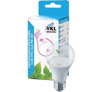 Светодиодная лампа VKL electric VLED-FITO-A65-10W-E27 220V пластик 1155781