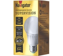 Лампа Navigator NLL-A60-9-230-2.7K-E27-FR-SV 80548 20680857