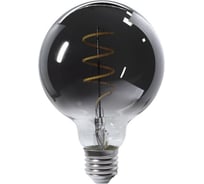 Умная LED лампа GEOZON FL-05 филамент тонированная, E27, G80, 5.5W, 2200K-5500K, Wi-Fi, black GSH-SLF05