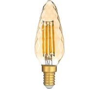 Лампочка HIPER LED DECO FILAMENT CONE 6W 720Lm E14 35105 2700K GOLD HL-2215