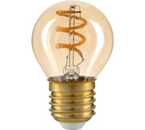 Лампочка HIPER LED FILAMENT FLEXIBLE GLOBE 4W 180Lm E27 2200K AMBER HL-2210