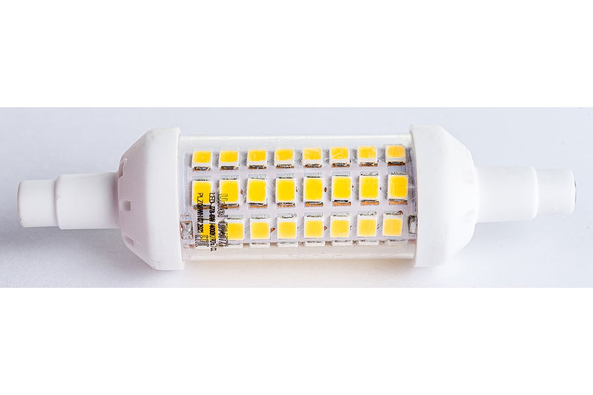 Светодиодная лампа Uniel LED-J78-6W/4000K/R7s/CL PLZ06WH UL-00009187 .