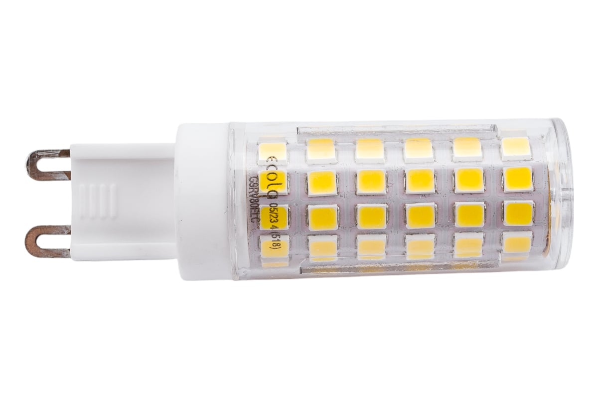 Светодиодная лампа Ecola G9 LED 8,0W Corn Micro 220V 4200K 360 65x19  G9RV80ELC