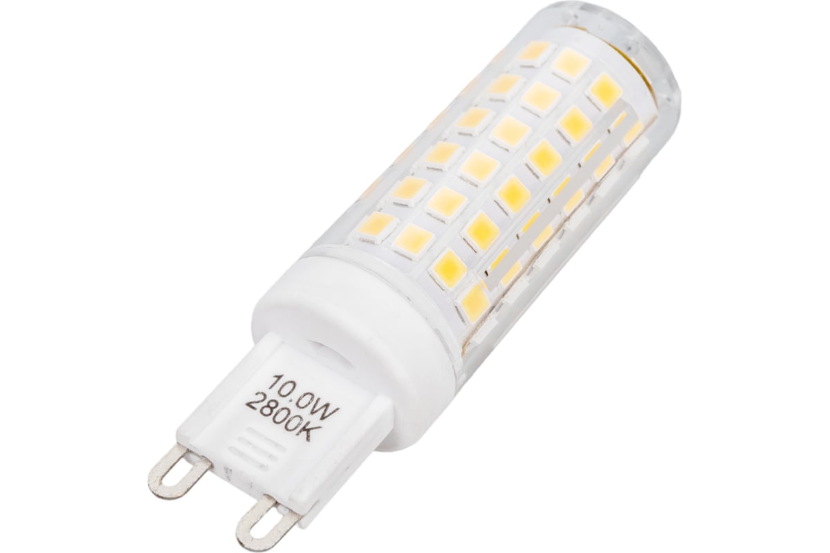 Светодиодная лампа Ecola G9 LED 10,0W Corn Micro 220V 2800K 360 65x19  G9RW10ELC