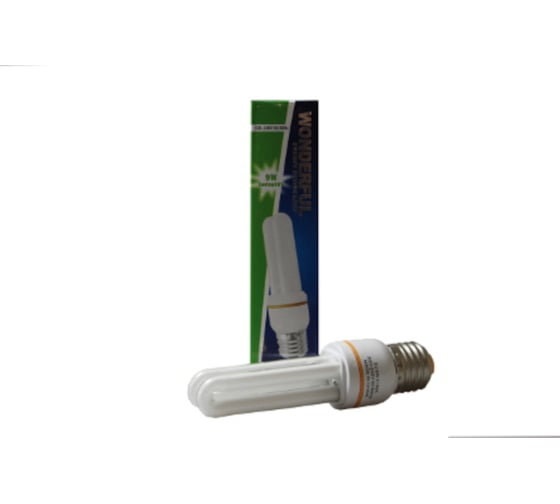 Энергосберегающая лампа Wonderful 2UX-3 9W/E27/4100 (2Uдуга) 900379 в ...