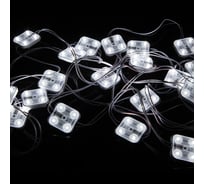 Светодиодный модуль MAKSILED 1.2Вт, 12В, IP67, SMD2835 4LED, 180лм, холодный белый, 20 шт./упаковка ML-M4SNE-L-2835-W 23668125