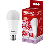 Светодиодная лампа РЕКОРД LED А60-U 20W Е27 6500К 25034