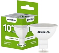 Светодиодная лампа GENERICA MR16 софит 10Вт 230В 4000К GU5.3 LL-MR16-10-230-40-GU5-G 25128231