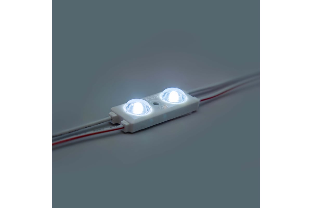 Светодиодный модуль ELF SOL+, 2SMD диод 2835, холодный белый (упак 100 ...