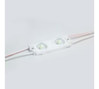 Светодиодный модуль ELF 2SMD диод 2835, с линзой, 160гр.,12В, IP 65, STD, холодный белый (упак 100) ELF-2SMD2835std СW