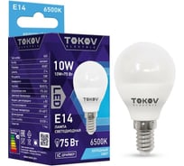 Светодиодная лампа TOKOV ELECTRIC 10Вт G45 6500К Е14 176-264В TKE-G45-E14-10-6.5K