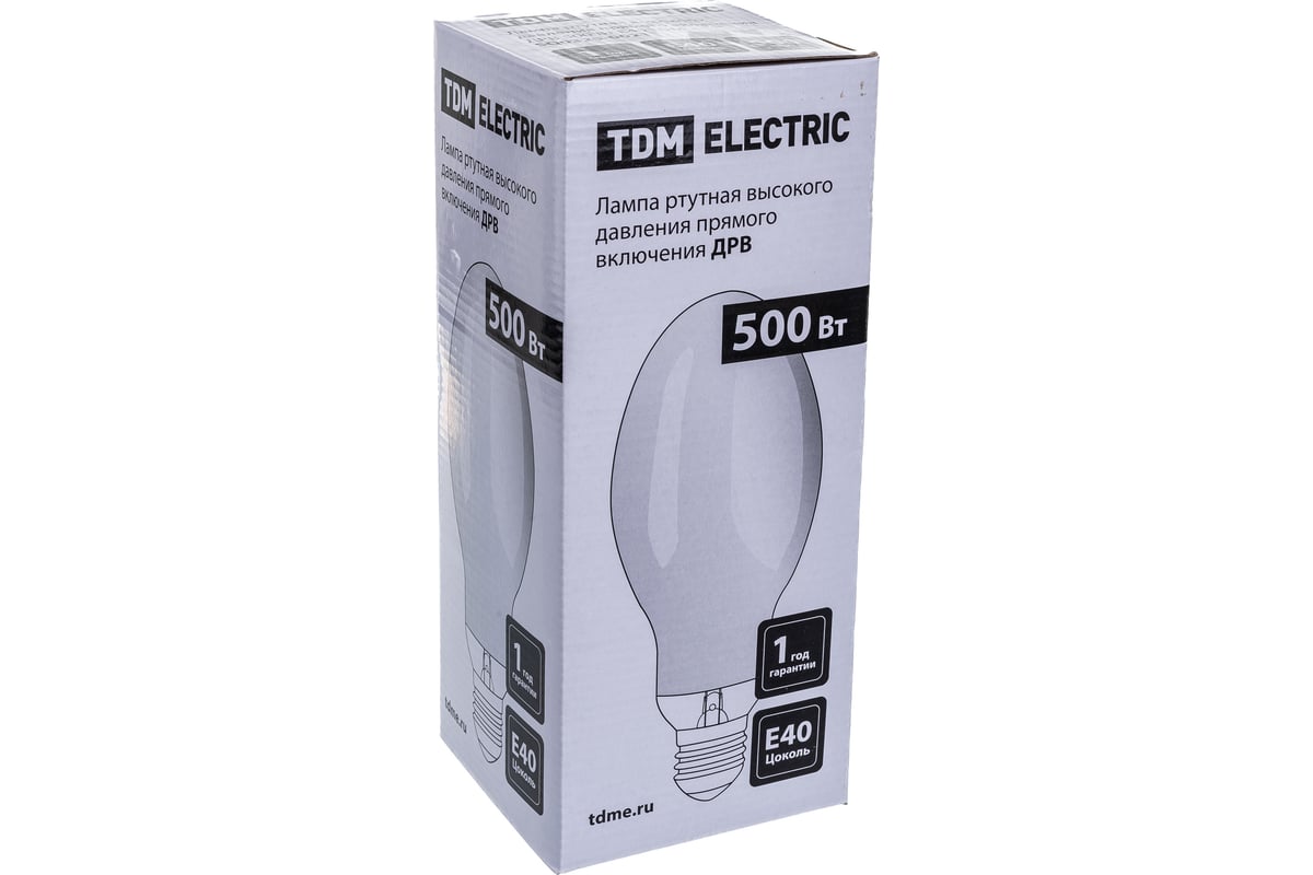 Ртутная лампа высокого давления TDM ДРВ 500 Вт Е40 SQ0325-0021 .