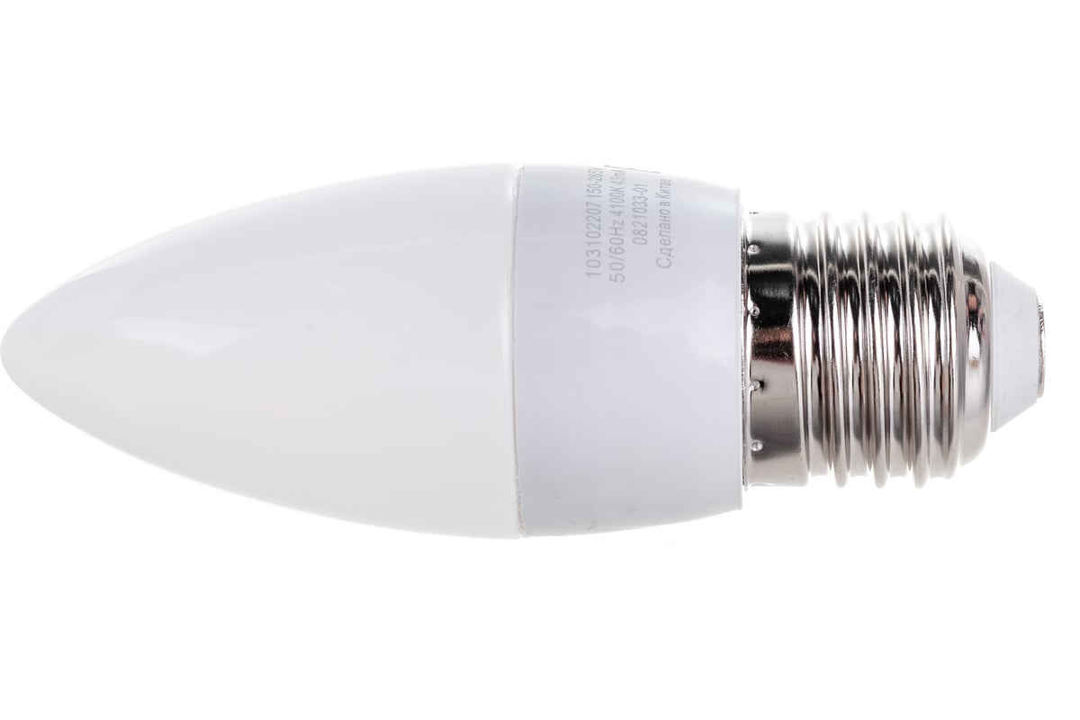 Светодиодная лампа LED E27 6.5W 4100К Gauss Candle 103102207 - выгодная ...
