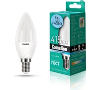 Светодиодная лампа 5Вт 220В Camelion LED5-C35/845/E14 12032