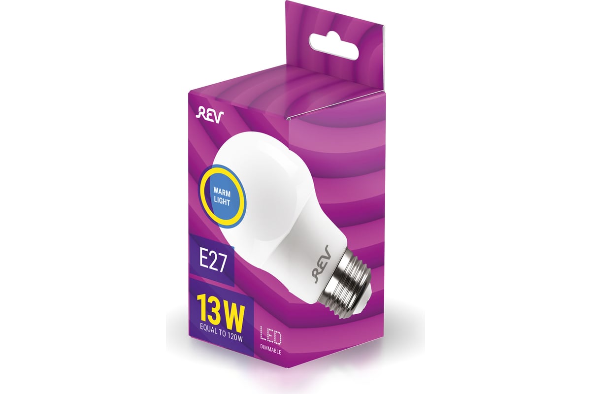 Светодиодная диммируемая лампа LED A60 Е27 13W 1100Лм, 2700K, теплый ...