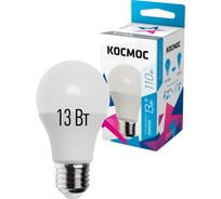 Светодиодная лампа КОСМОС LED A60 13Вт 220В E27 4500К 452436 LkecLED13wA60E2745 15628125