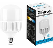 Светодиодная лампа 60W 230V E40 6400K Feron LB-65 25782 15636142