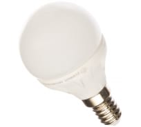 Светодиодная лампа ECOWATT P45 230В 4.7W 2700K E14 теплый белый свет, шарик 4606400613336