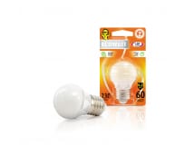 Светодиодная лампа ECOWATT P45 230В аналог 60W 2700K E27 теплый белый свет шарик 4606400419273
