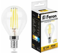 Светодиодная лампа FERON 5W 230V E14 2700K, LB-61 25578