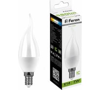 Светодиодная лампа FERON 7W 230V E14 4000K на ветру, LB-97 25761 15745544