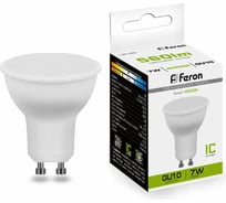 Светодиодная лампа FERON 80LED 7W 230V GU10 4000K, LB-26 25290 15745564