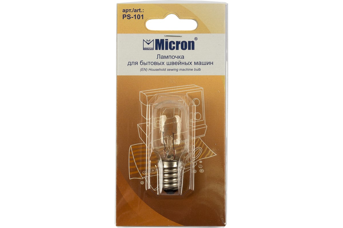 Овальная лампочка Micron 56 мм PS-101 383887 - выгодная цена, отзывы,  характеристики, фото - купить в Москве и РФ