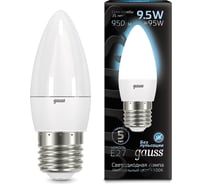 Лампа Gauss LED Свеча E27 9.5W 950lm 4100К 103102210 15869242