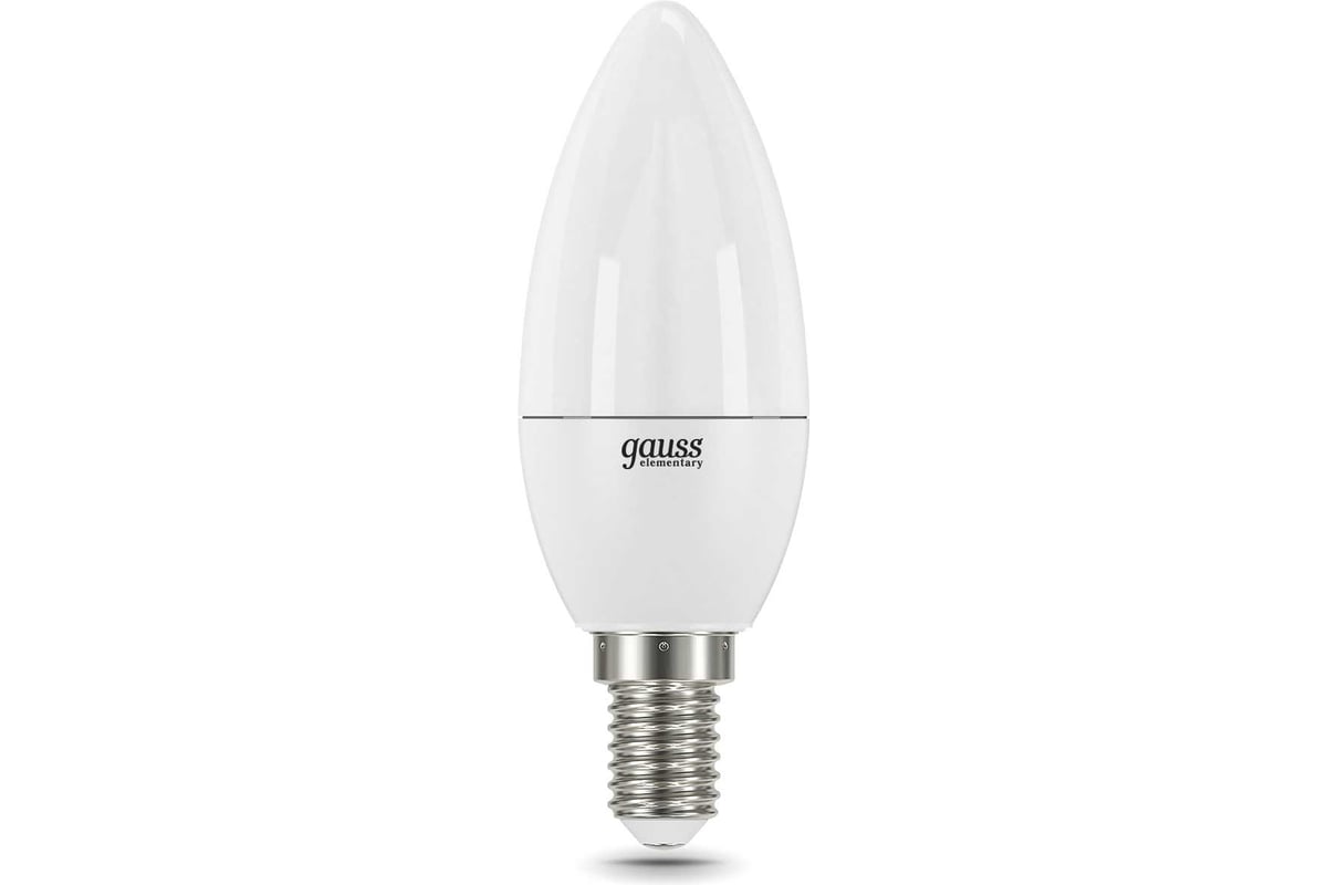 Светодиодная лампа Gauss Elementary Свеча 12W 920lm 4100K Е14 LED 1/10 ...