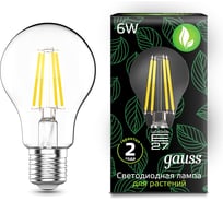 Лампа Gauss LED Fito Filament A60 6W E27 1 50 SQ 102802906