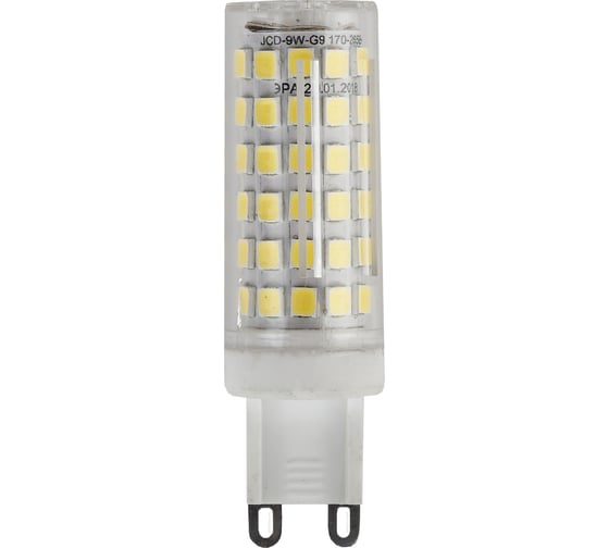 Светодиодная лампа ЭРА LED JCD-9W-CER-827-G9, капсула, теплый Б0033185 - выгодная цена, отзывы, характеристики, фото - купить в Москве и РФ