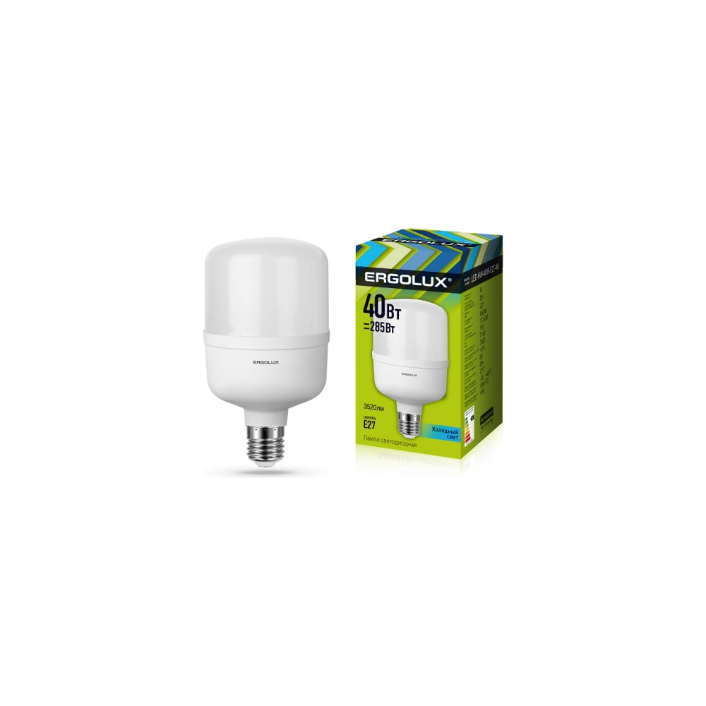 Электрическая светодиодная лампа Ergolux LED-HW-40W-E27-4K 40Вт E27 .