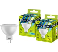 Электрическая светодиодная лампа Ergolux LED-JCDR-5W-GU5.3-3K JCDR 5Вт GU5.3 3000K 172-265В 12156